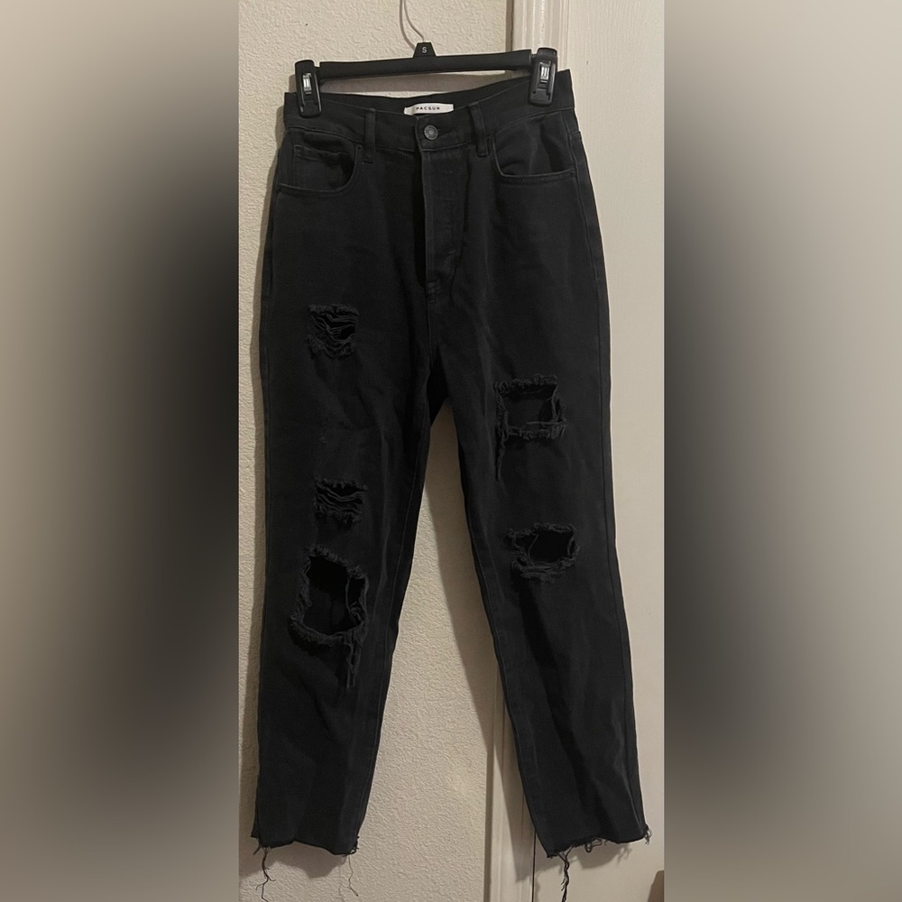 Pacsun Black Highrise Straight Jeans  Size 26
